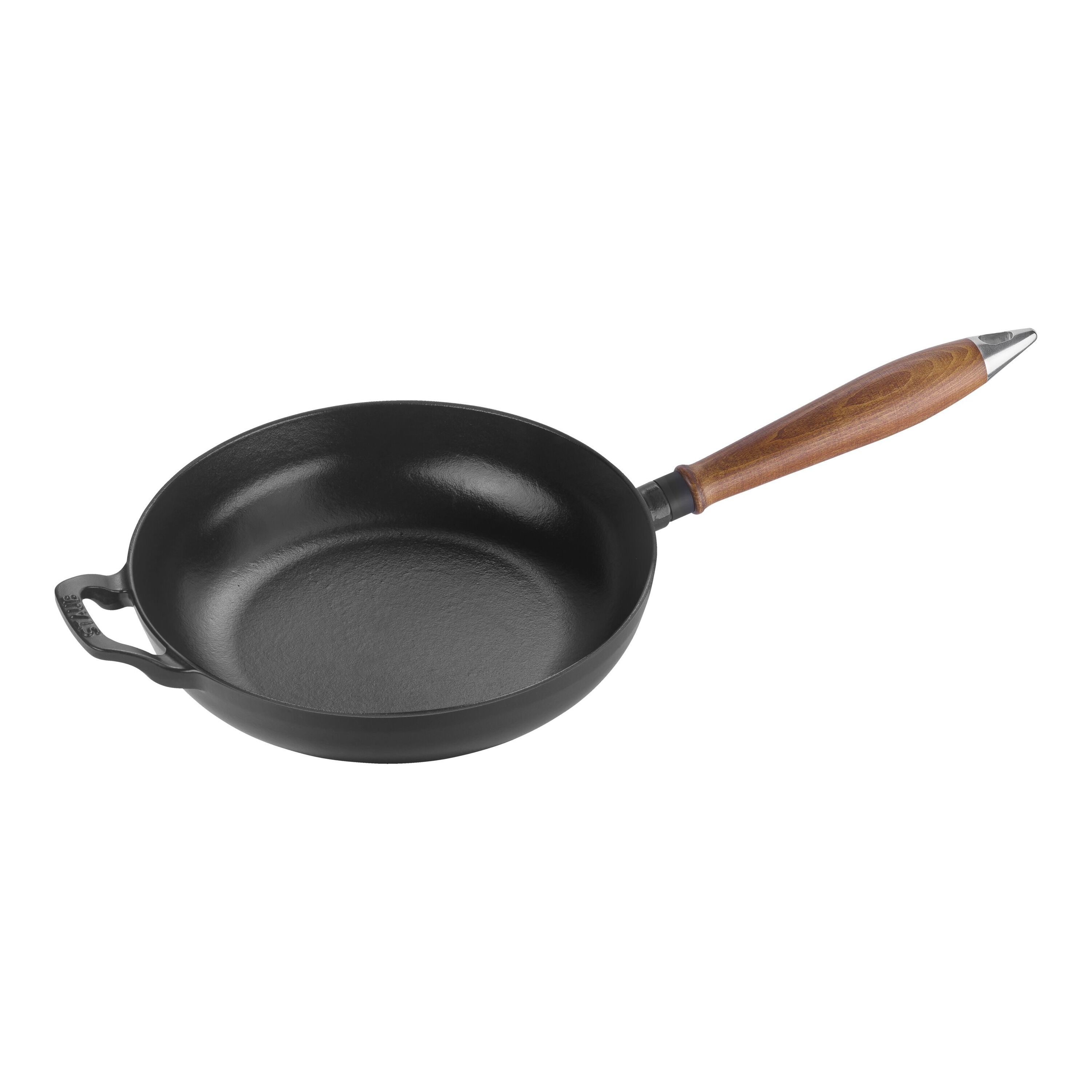 Staub padella 24 cm con manico in legno
